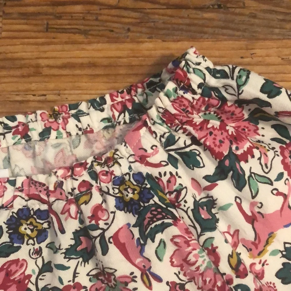 Old Navy l Pink Multi Color Woodland Floral Blouse